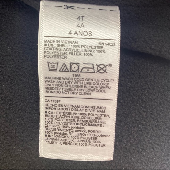 Old Navy Boy's Black Puffer Vest - Size 4T - Picture 6 of 6